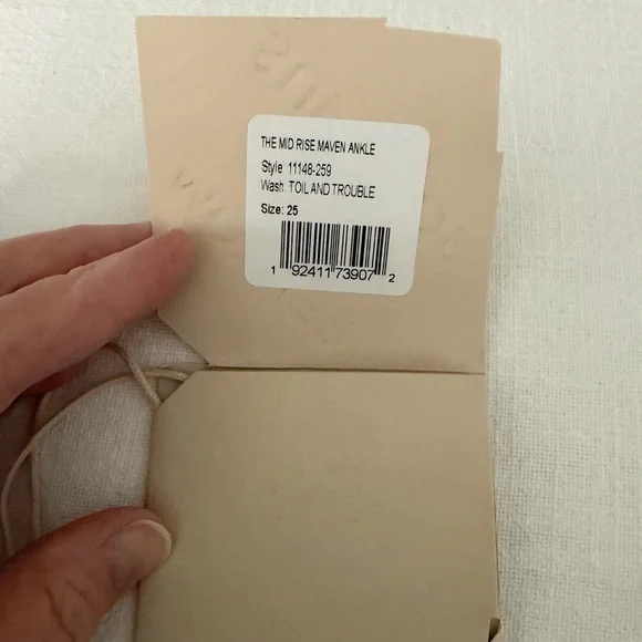 MOTHER The Mid Rise Maven Ankle Toil And Trouble Size 25 - Picture 14 of 15